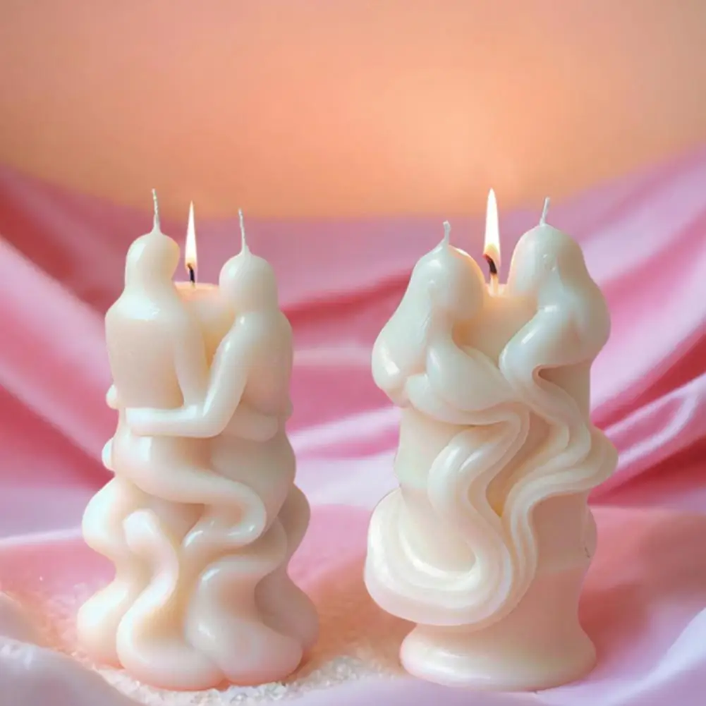 Силиконовая форма для свечей человеческая цилиндрическая ароматерапия свеча