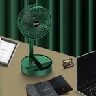 Портативный Складной вентилятор с USB-зарядкой, бесшумный Настольный вентилятор, офисный Многофункциональный беспроводной охлаждающий вентилятор