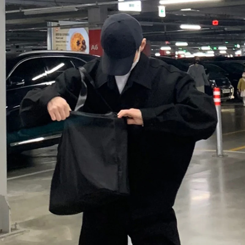 IEFB мужские куртки в корейском стиле повседневные однобортные свободные