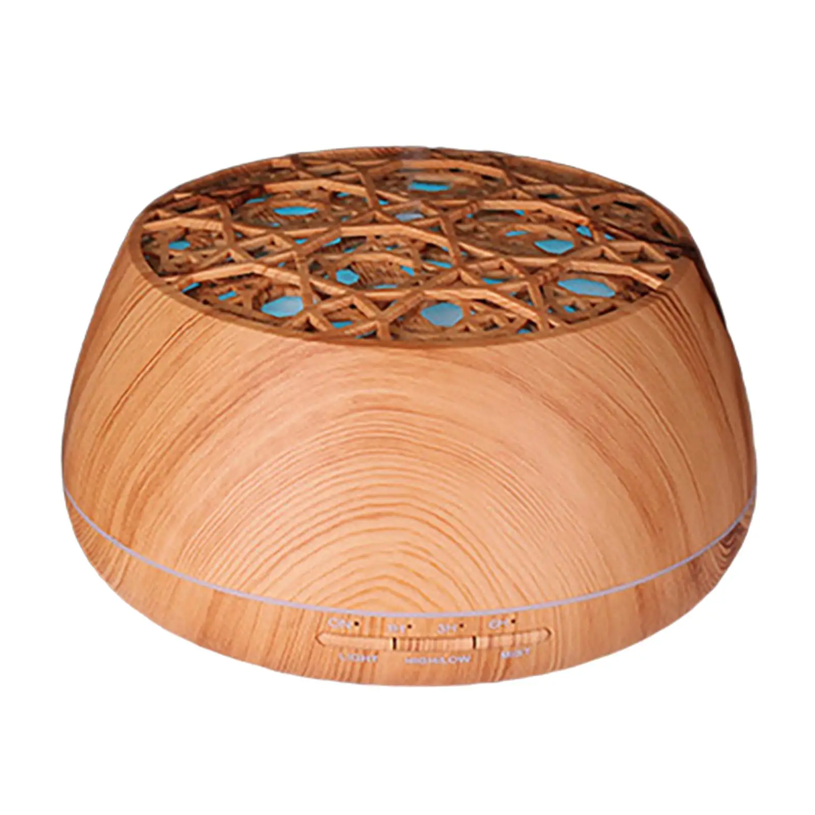 

Wood Grain Aroma Diffuser with Bluetooth Speaker Purifier LED Light Auto Off