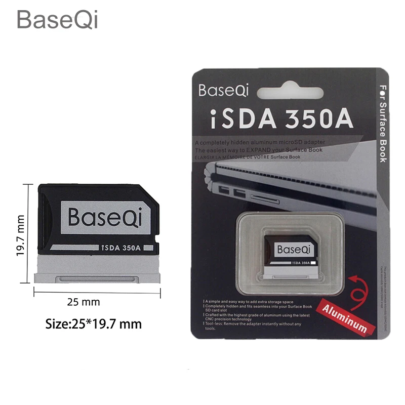 Для Microsoft Surface Book3 13 5 дюймов BaseQi бесшовный адаптер Micro SD поверхностный book1/2 дюйма