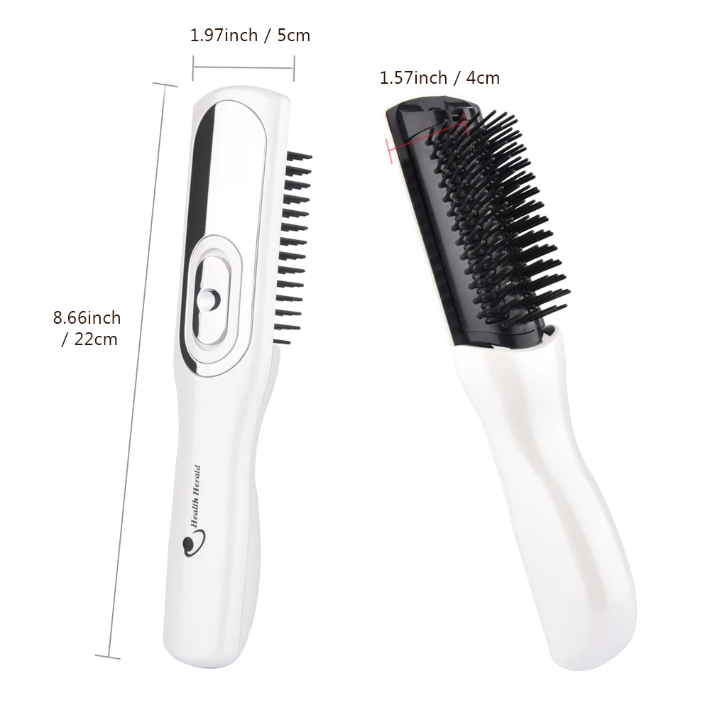 

Hair Growth Care Electric Wireless Infrared Ray Massage Comb Hair follicle Stimulate Anti Dense Anti Hair-loss Head Massager