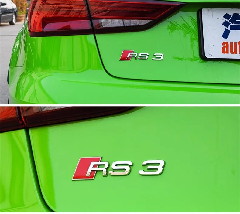 Автомобильные аксессуары 3D хромированные наклейки с логотипом для багажника Audi