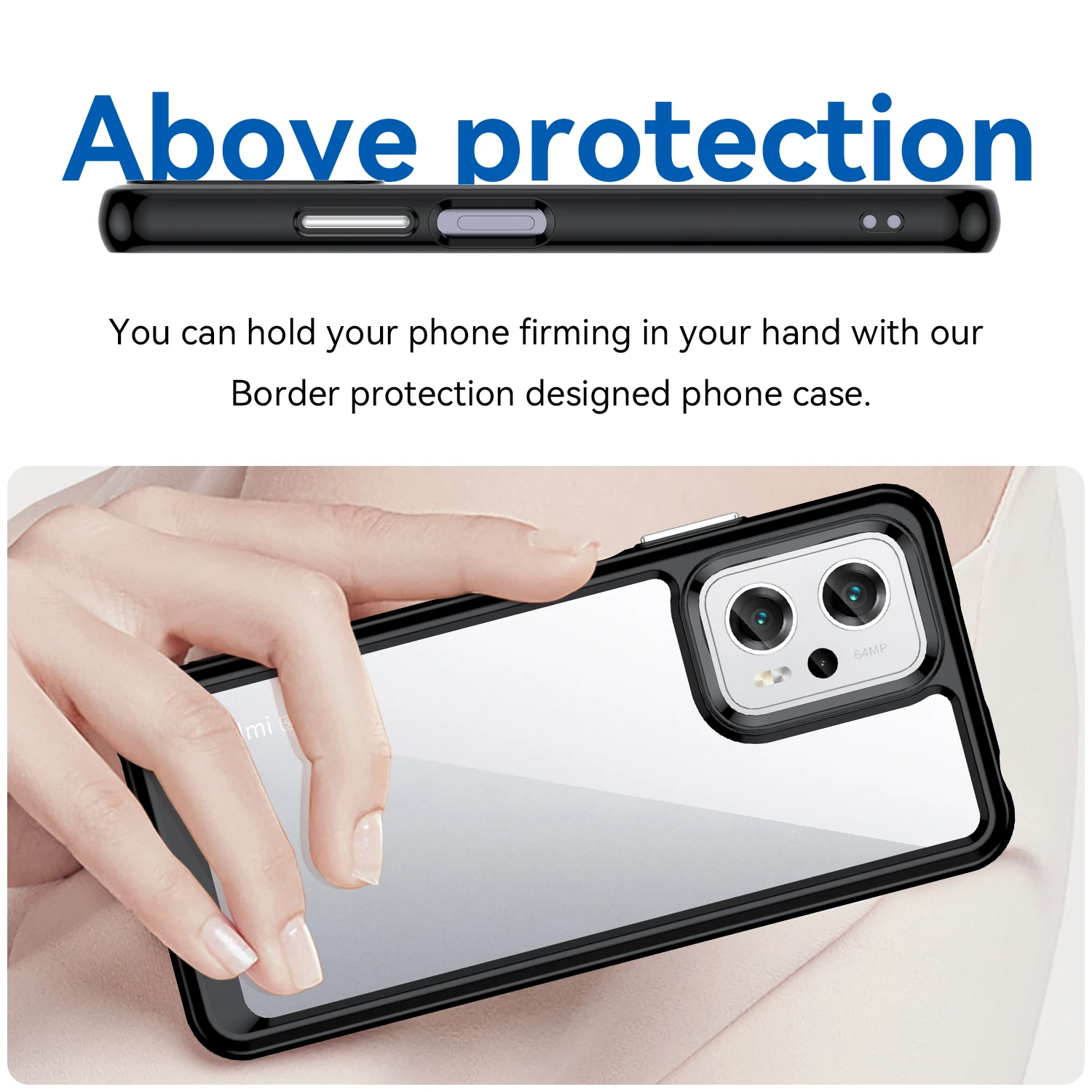 For Poco X4 GT Case For Poco X4 GT Cover Coque Fundas Hard Clear Translucent Soft Frame Phone Bumper For Poco X4 GT