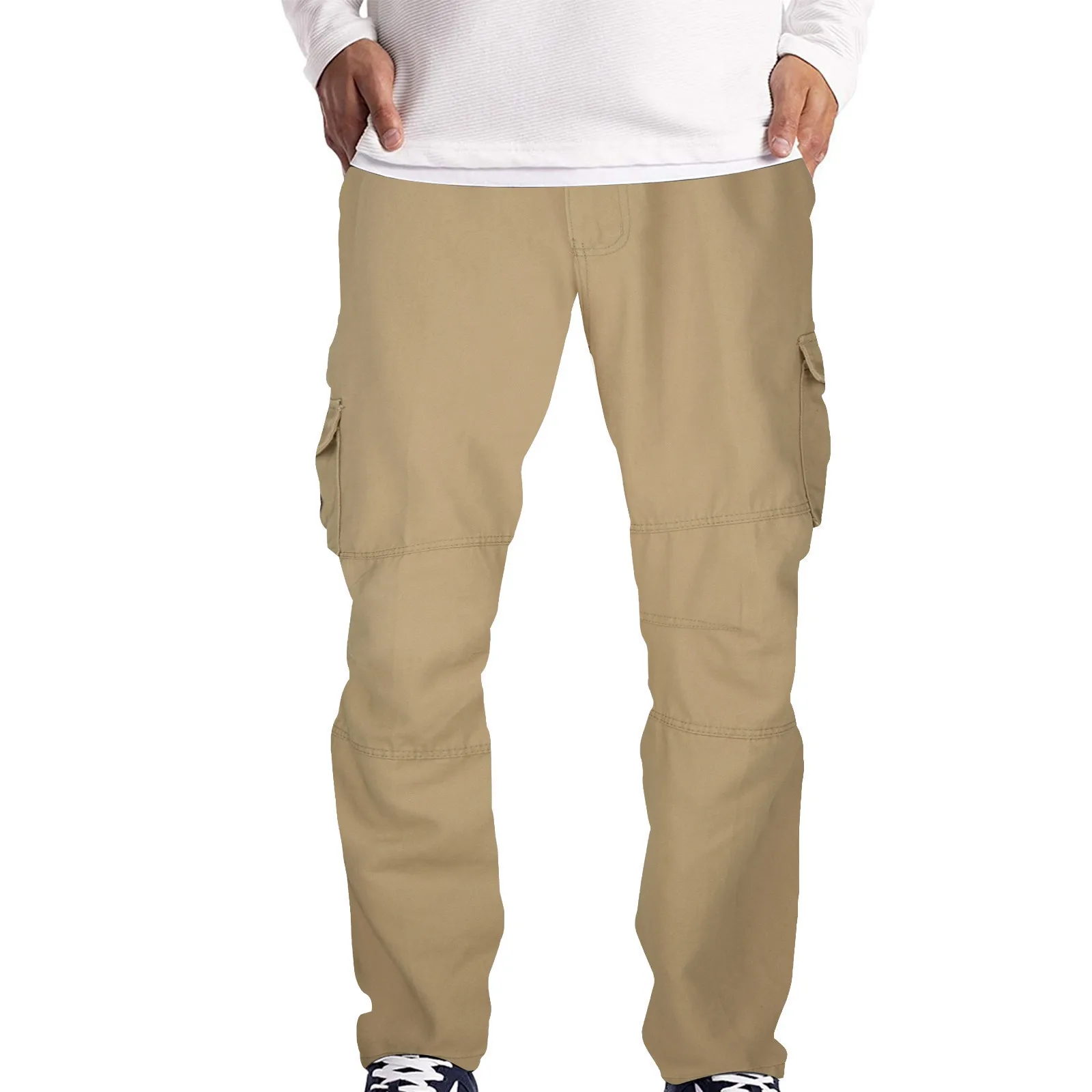 Штаны-карго мужские спортивные свободные джоггеры с карманами уличные штаны на