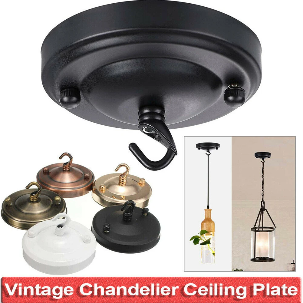 

Lamp Parts Ceiling Plate Holder 10.5*6cm Iron Living Room Pendant Plate Replacement Rose 1pcs Bar Cafe Chandelier