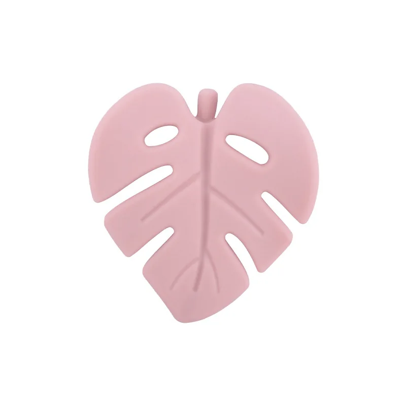 

1PC Silicone Baby Teether BPA Free Cute Leaf Food Grade Silicone Pendant Teething Rattle for Baby Accessories Baby Teether Toys