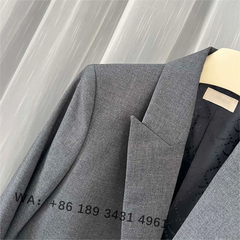 Zadig женский пиджак повседневный шикарный с лацканами и пуговицами серый топ Famele