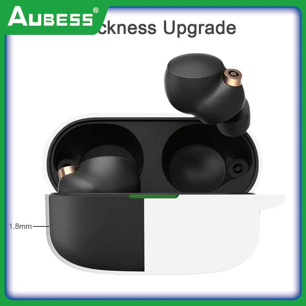 

Earphone Accessories Silicone Shell Dust-proof Wireless Earphone Protective Case Soft With Hook For Sony Wf 1000xm4
