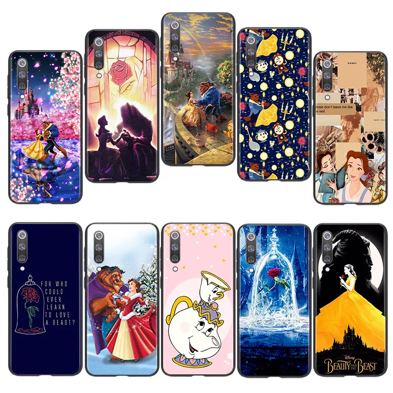 

Beauty and the Beast Phone Case For Xiaomi Mi 12 12X 11T 11i 11 10T Note 10 9T 9 SE A3 CC9E Pro Lite Ultra Black luxury Silicone