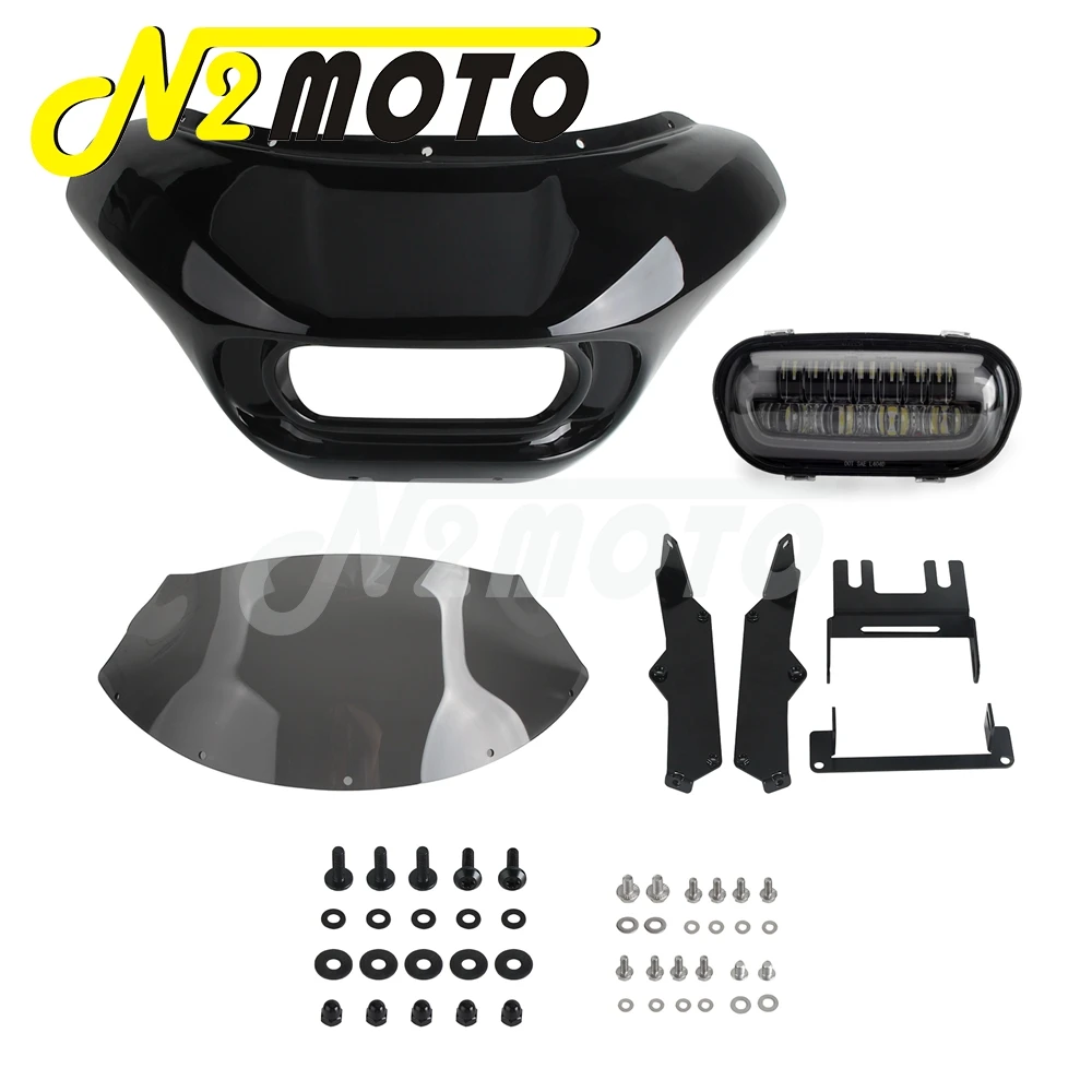 9-дюймовый комплект обтекателя ветрового стекла для мотоцикла обтекатель фар Harley