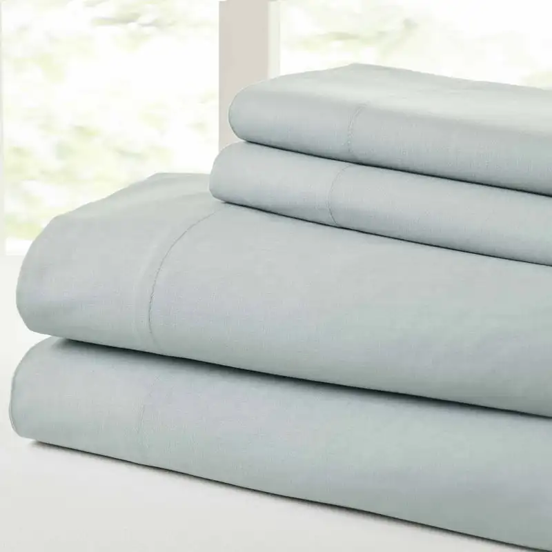 

Park Maible Complete Comforter and Cotton Sheet Set Aqua Twin For Adults