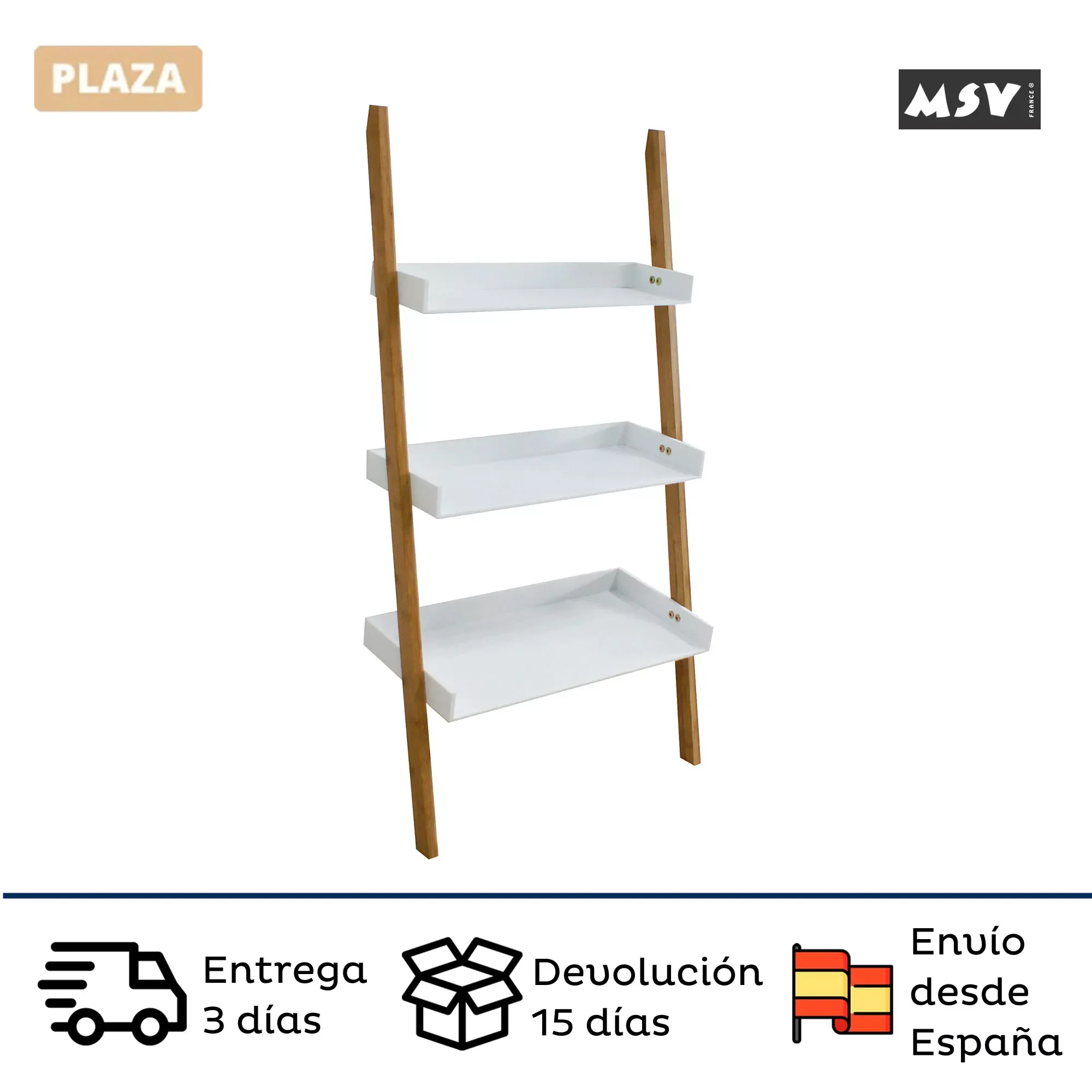 

-3-level bamboo shelf.
