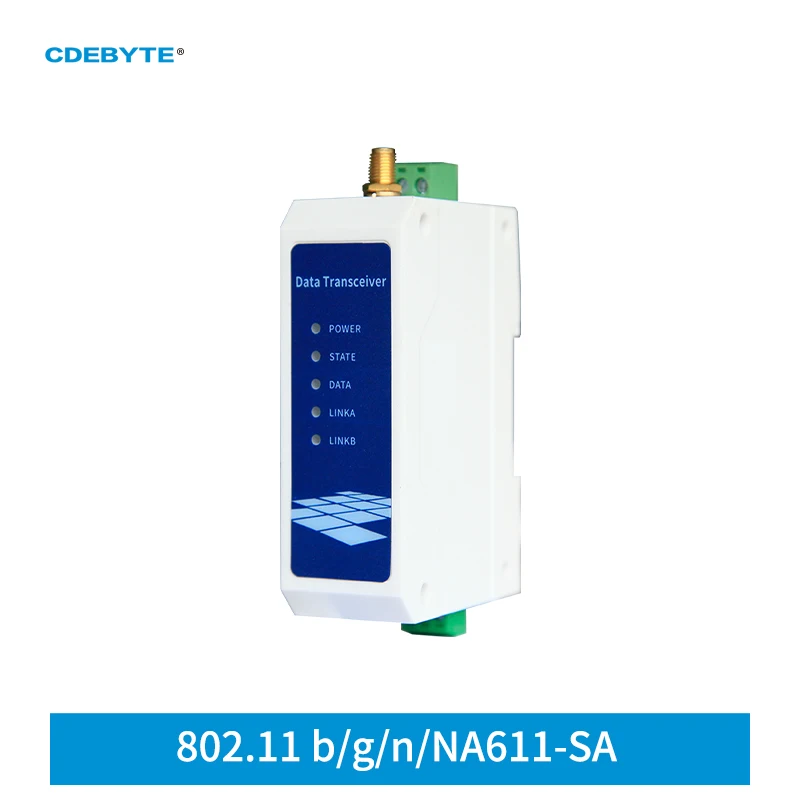 

WIFI Serial Server AC 85～265V CDEBYTE NA611-SA RS485 to WIFI Support TCP/UDP/HTTP/MQTT IEEE802.11 b/g/n Mode Easy Use