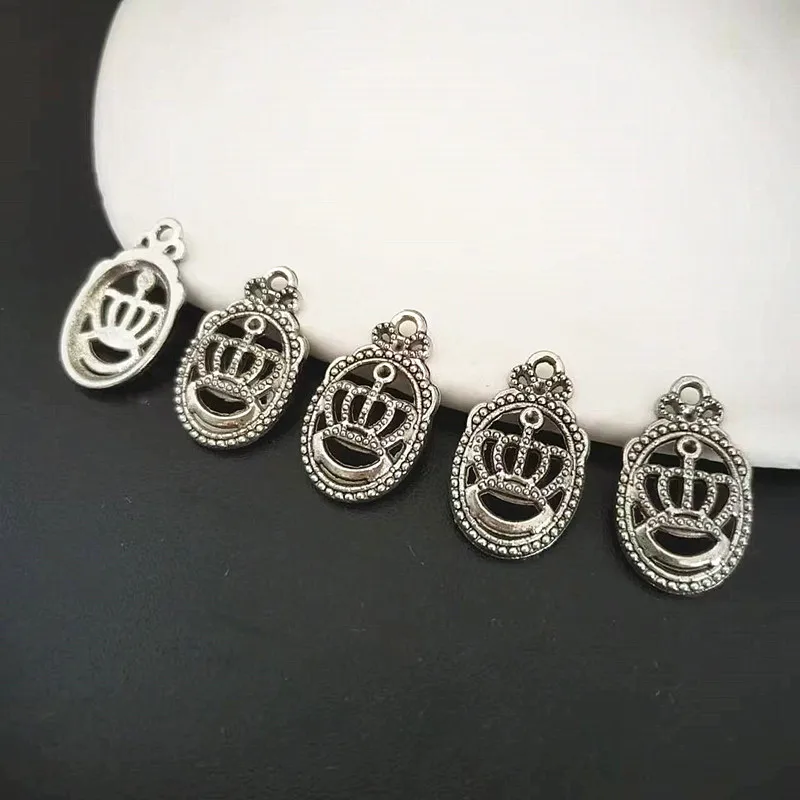 18 шт. подвески в виде короны 14 х22 мм