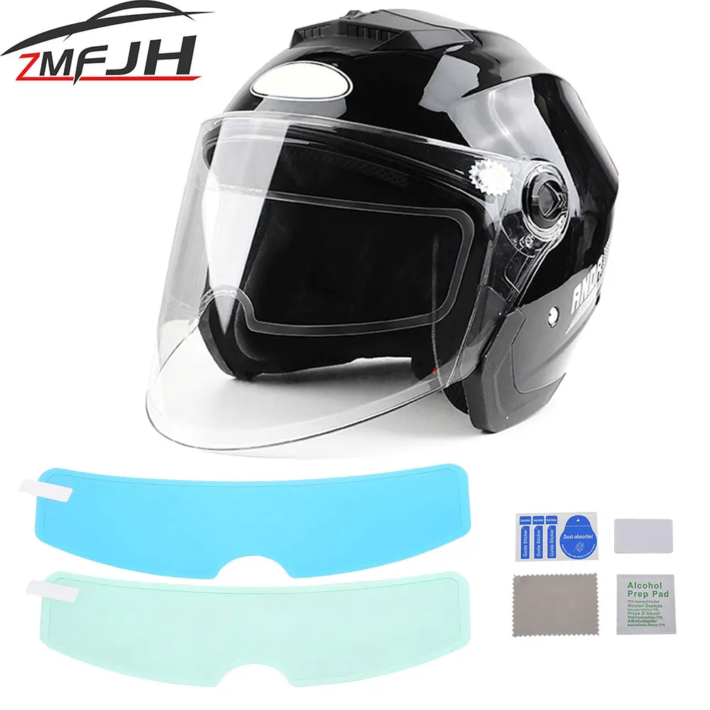 

AD 5PCS Universal Motorcycle Helmet Anti-fog Film and Rainproof Film Durable Nano Coating Sticker Film Helmet Accessories