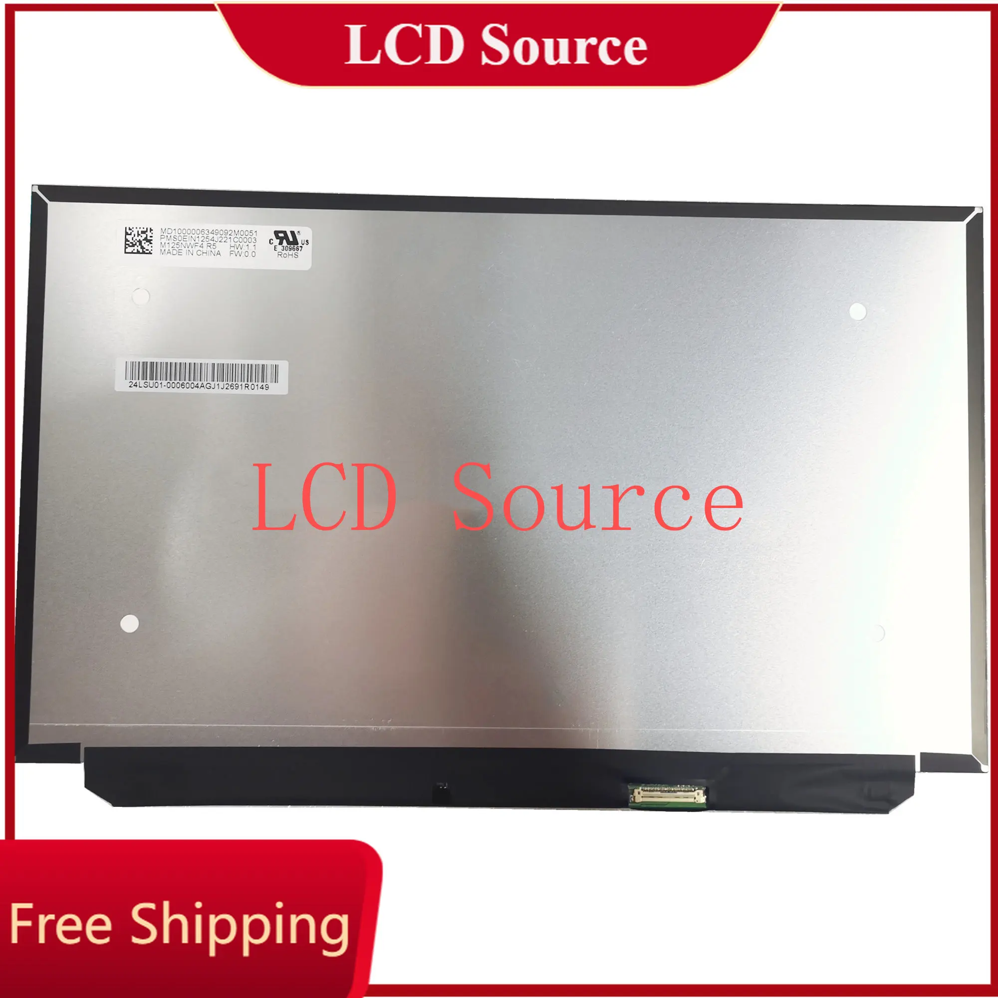 

M125NWF4 R5 12.5" IPS LCM 1920×1080 eDP 30pins Replacement Display Panel Matrix Laptop LCD screen