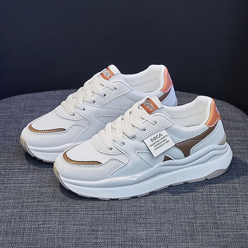 

2022 New Women Sneakers Autumn Fashion Casual Sport Jogging Shoes Girl Breathable Breathable Mesh Athletic Shoes
