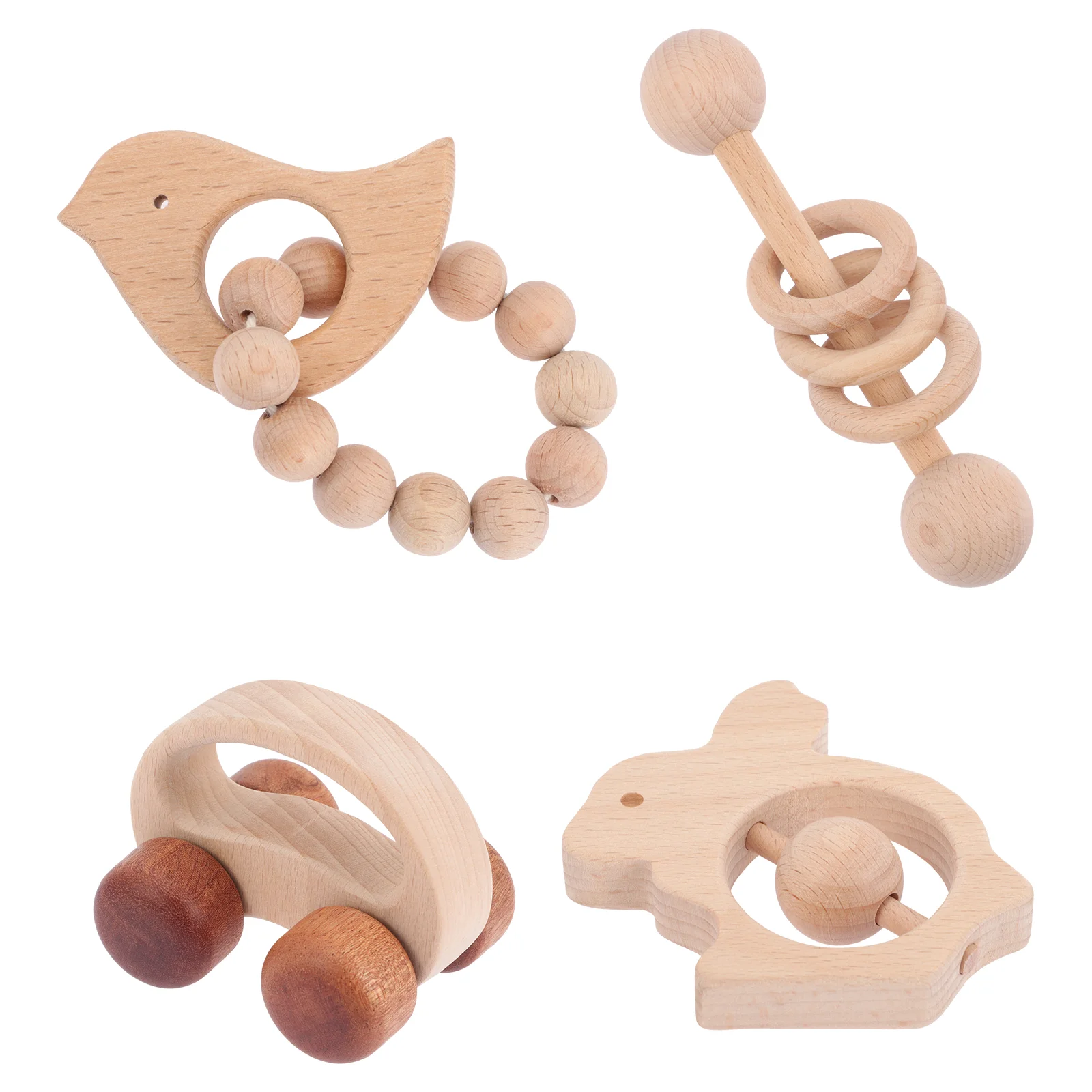 

4 шт., деревянные Прорезыватели для зубов