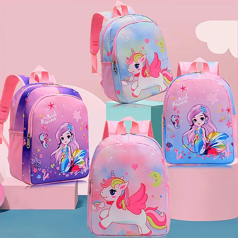 

Trendy Cartoon Backpack Children Cute Unicorn Schoolbag New Primary School Backpack Large Capacity Kindergarten Bag