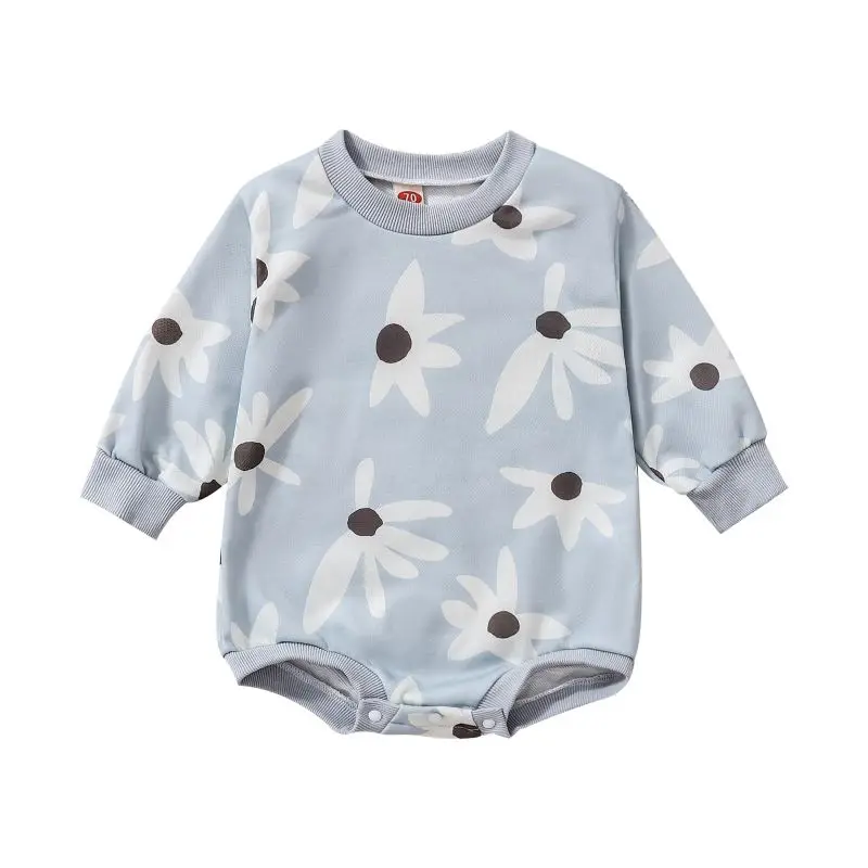 Осенний комбинезон для маленьких девочек и мальчиков, комбинезон с цветочным принтом, комбинезон в стиле пэчворк, осенний наряд, комбинезон...