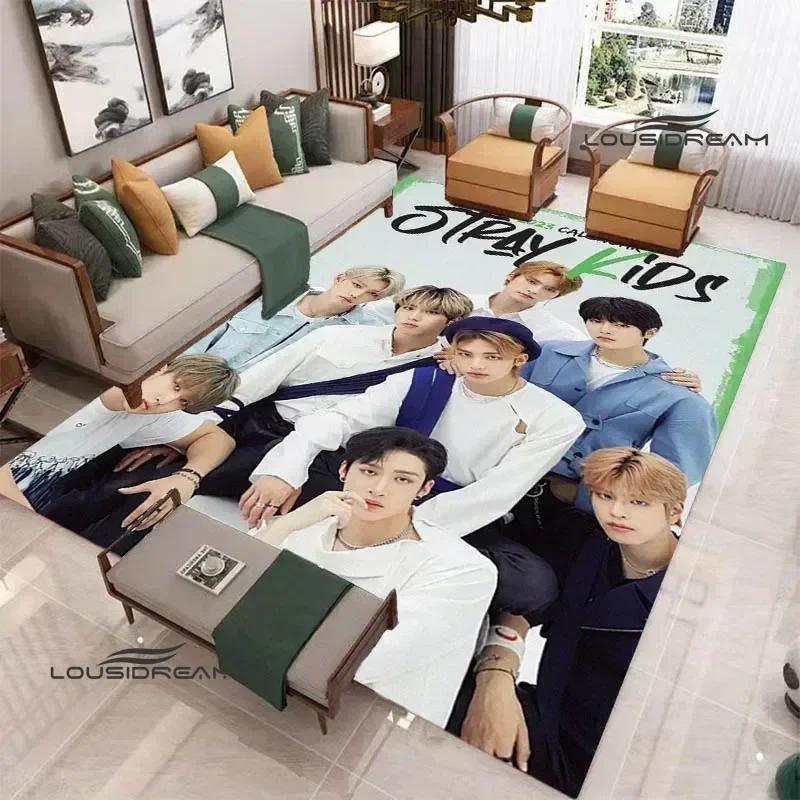 KPOP S-Stray-K-K-Детский узор ковер для гостиной спальни нескользящий коврик йоги