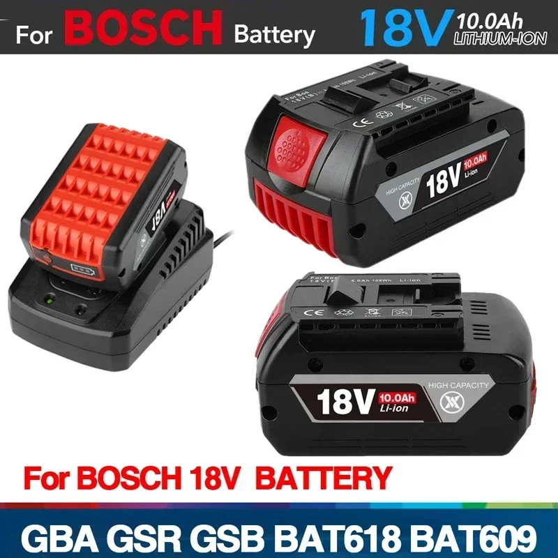 Литий-ионная батарея BOSCH 18 в 10 0 Ач gba профессиональная GSR GSB BAT618 BAT618G BAT609 GSR18V GBA18V BAT610