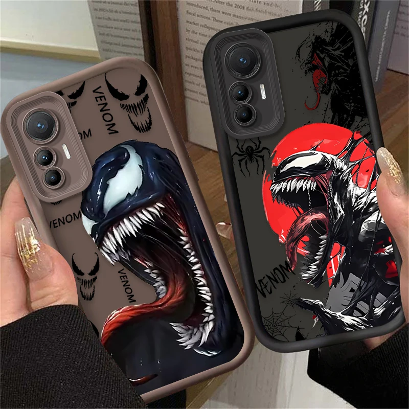Фото Мягкий чехол Cool Marvel Venom для Xiaomi Poco X7 X6 X5 X3 NFC F7 F6 F5 F3 M7 M6 Pro 4G 5G Mi 12 11 Lite NE 5G 13T 12T 11T 14T Pro №2