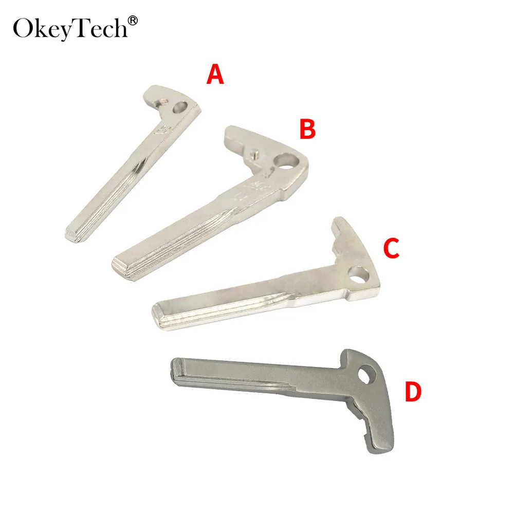 

OkeyTech Replacement Smart Car Key Blade for Mercedez Benz BGA Chrome C E Class Insert Uncut Blank Blade High Quality