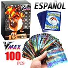 Новые голографические игральные карты Pokemon в испанском стиле GX VMAX V Trainer Energy, игра Castellano Espaol, детская игрушка