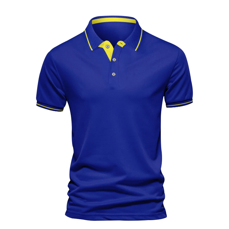 

Summer Solid Comfortable POLO Shirt Men's Trend Sports Style T-shirt Short Sleeve 2023 Men's Top High end Light Luxury