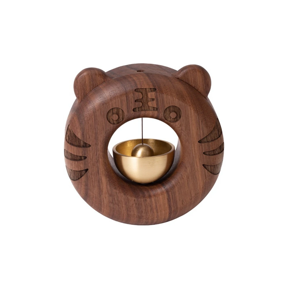 

Tiger-Shaped Bell Doorbell Ornaments Decorative Doorbell Wind Chimes Fridge Personalized Gift Cute Room Decor-A