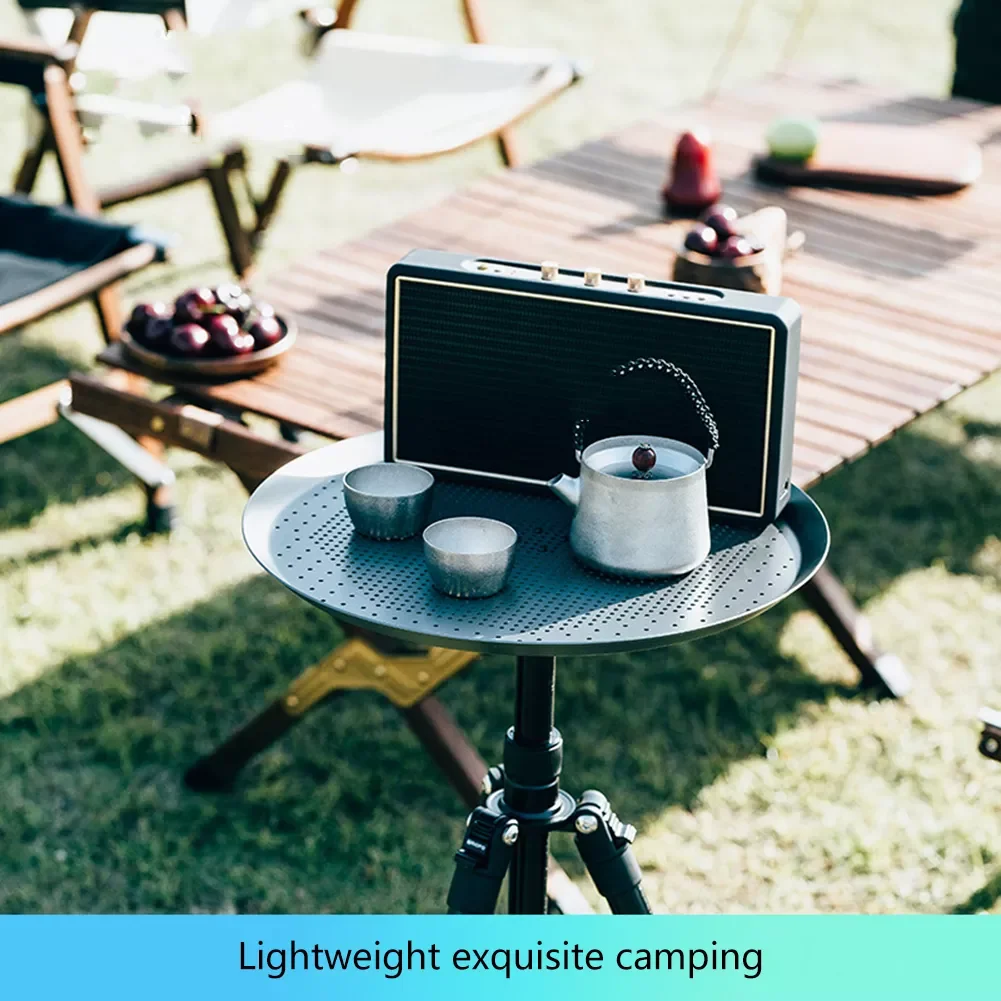 

Ultralight Table Plate Aluminum Alloy Waterproof Food Drink Tray Tea Coffee Table for Camping Picnic Accessories