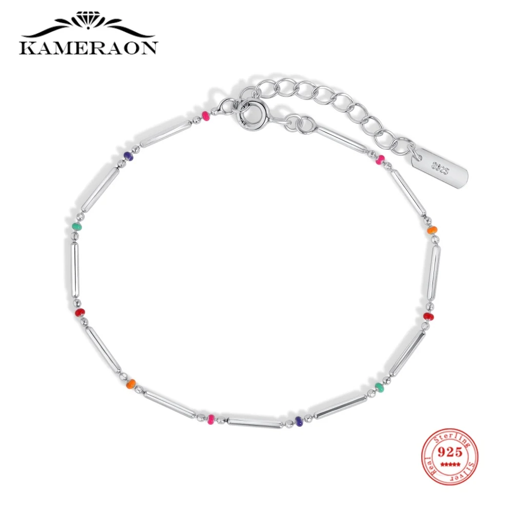 

Round Beads Link Chain Bracelets for Women 925 Sterling Silver Gold Plated Fine Jewelry Party Birthday Gifts Wholesales