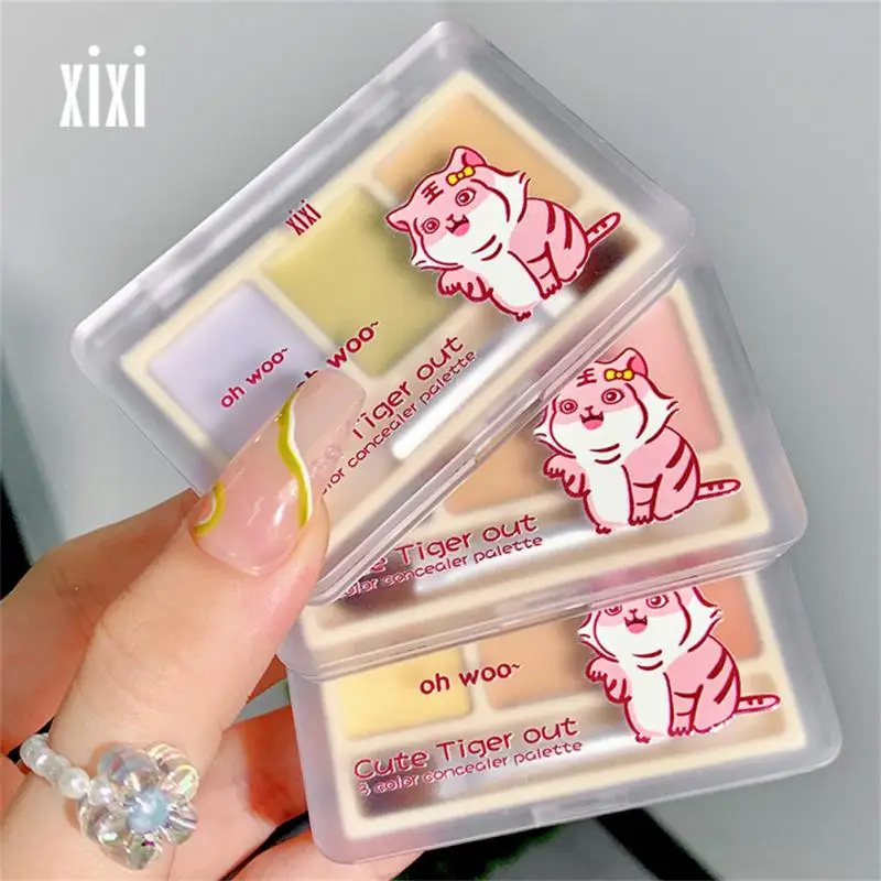 

3 Color Concealer Palette Cream Texture Covers Acne Marks Dark Circles Multifunction Face Makeup Lasting Brighten Face Cosmetics