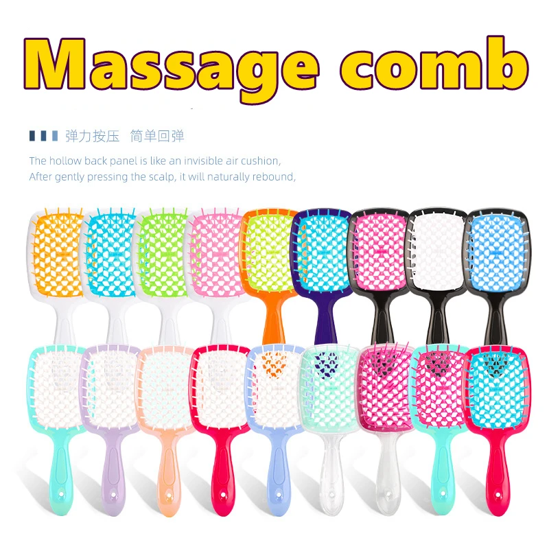 

Расчески для волос с воздушной подушкой для женщин и девушек, Массажная щетка для волос для кожи головы, инструмент «сделай сам» для домашнего салона, предотвращение завязывания узлов