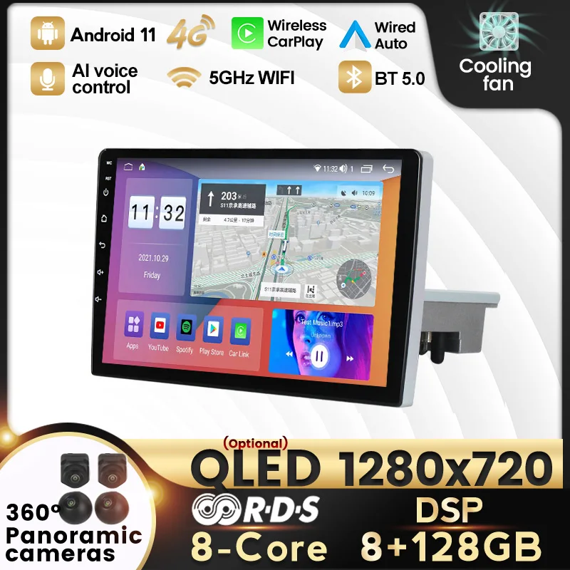 8-ядерный Carplay Android11 для 1DIN LADA Granta 2011-2018 GPS-навигация no 2din dvd Автомагнитола