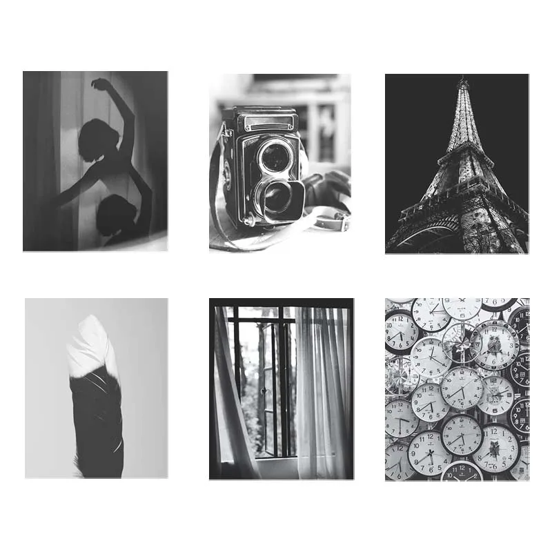 

Vintage Wall Art Prints Black and White Wall Decor Photos Retro Poster Wall Picture Canvas Print Dancing Girls Artwork 20*30cm