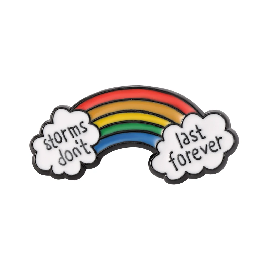 

the Clouds Rainbow Small Fresh Style Brooch Jewelry Fashion Casual Enamel Badge for Shirt Backpack Accessories Toys Gifts