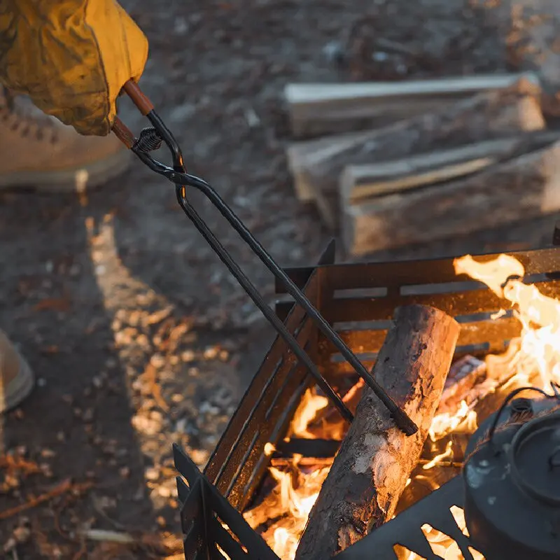 Зажим Для Барбекю С Блеском Толстые Щипцы Из Углеродистой Стали Портативные