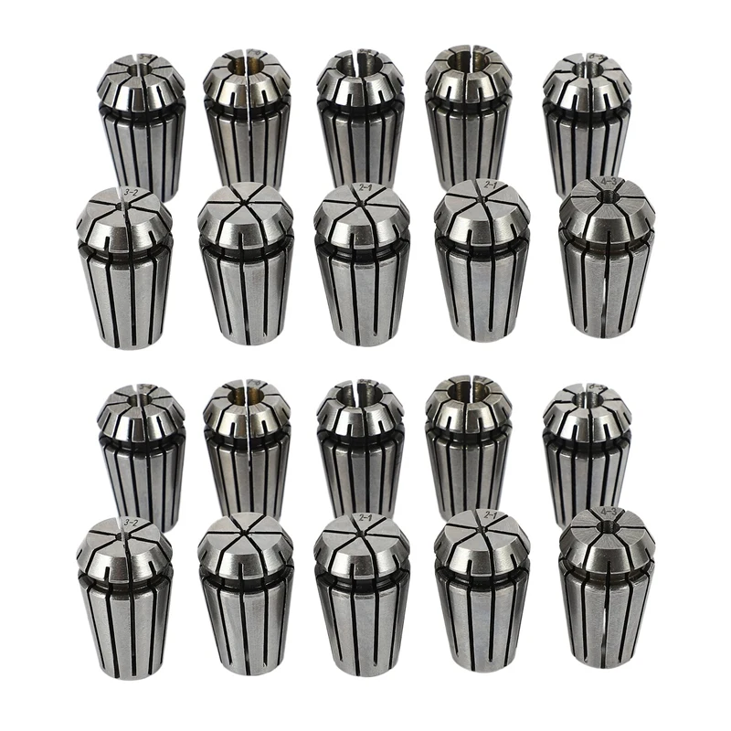 

20Pcs/Set Ultra Precision ER16 1-10MM Spring Collet Set for CNC Milling Lathe Tool Engraving Machine