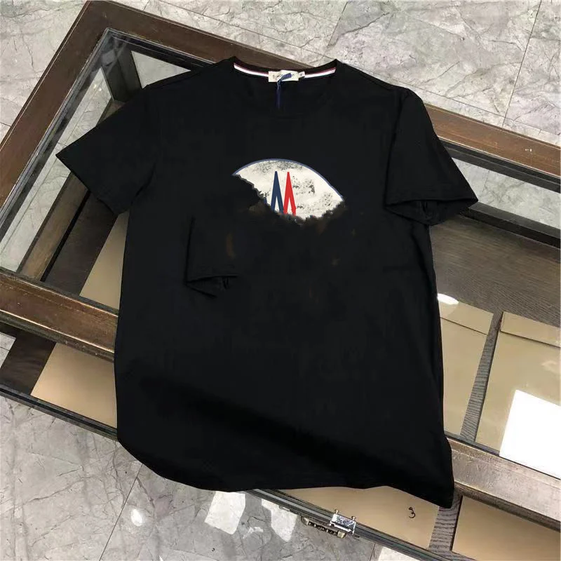 

Short Sleeved Men's and Women's Summer New Fashion Trend T-shirt Loose Round Neck Top Pure Cotton Short T Couple Bottomed Shirt