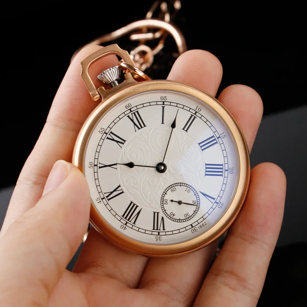 Часы-скелетоны из нержавеющей стали под розовое золото водонепроницаемые
