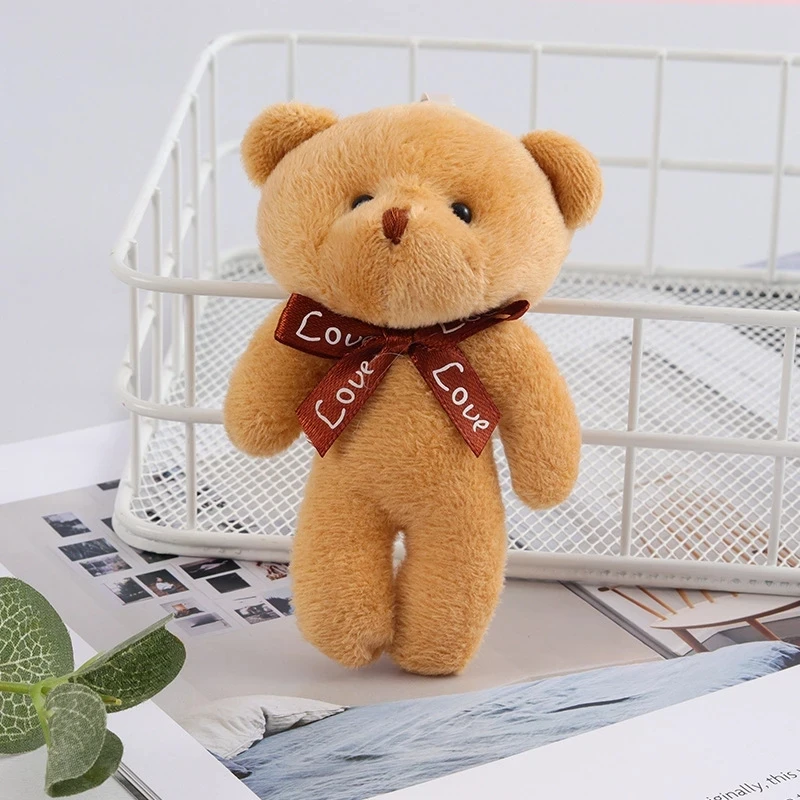 12 см кавайный мини плюшевый медведь игрушка подарок на свадьбу день рождения