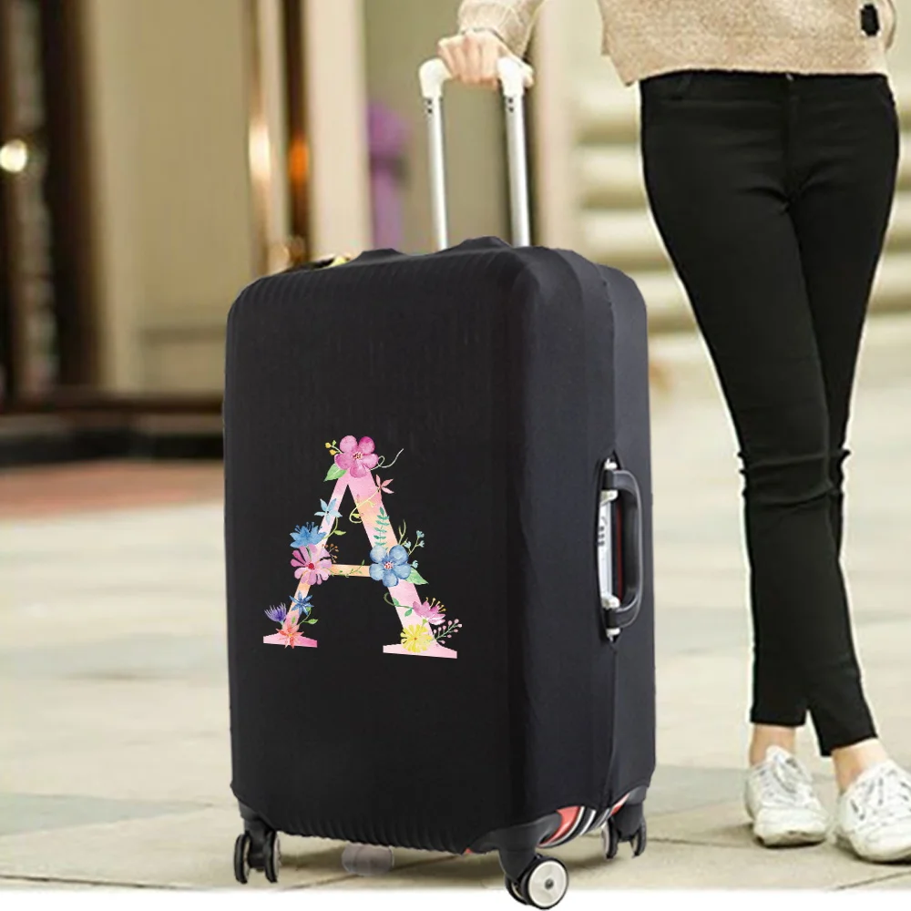 2023 Pink Printing Letter Thicken Luggage Cover for 18-32 Inch Suitcase Case Dust Cover Travel Accessories Trolley Baggage Cover