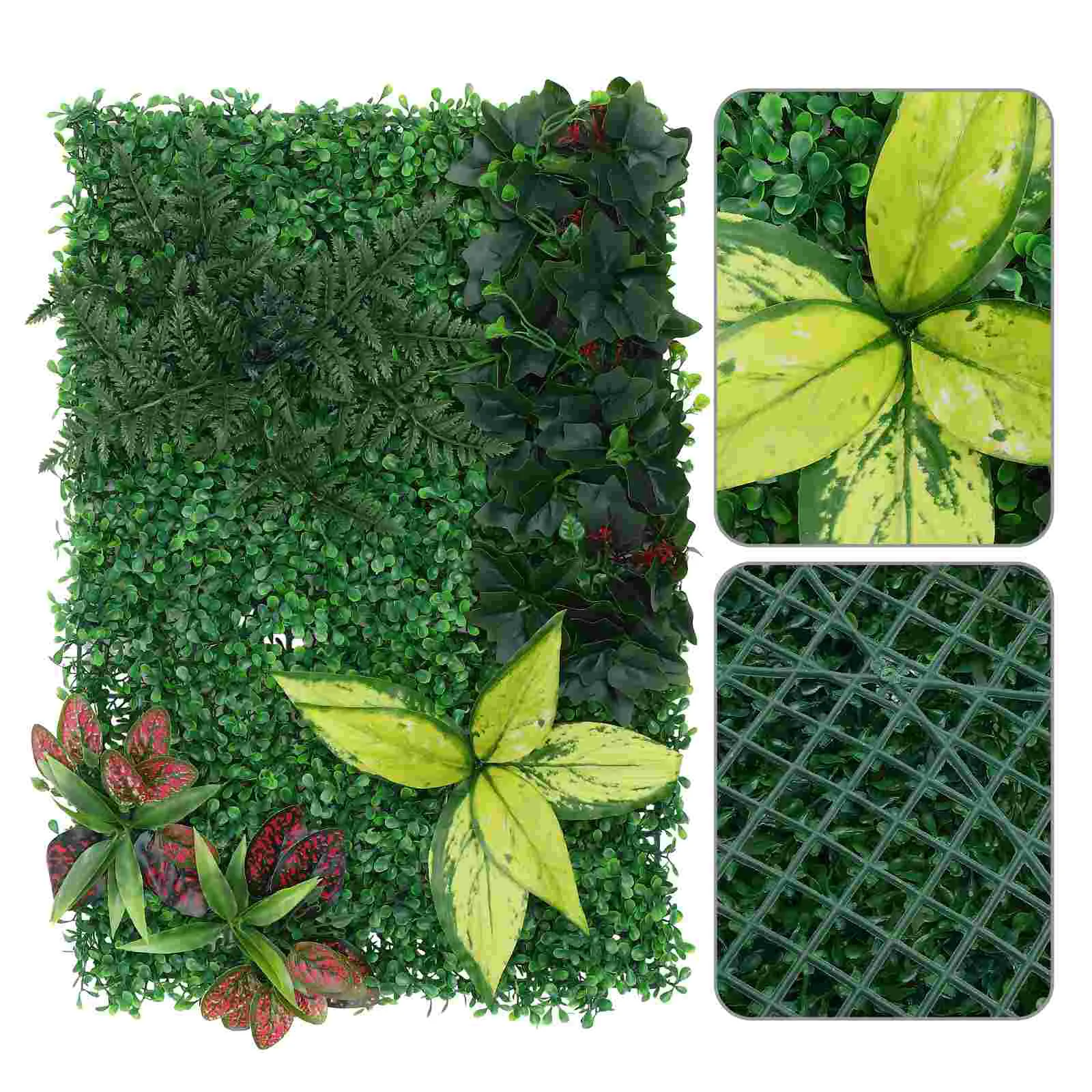 

Simulated Green Wall Flower Decorations Artificial Boxwood Hedges Panel Wall Boxwood Screening Panel Plastic Fence