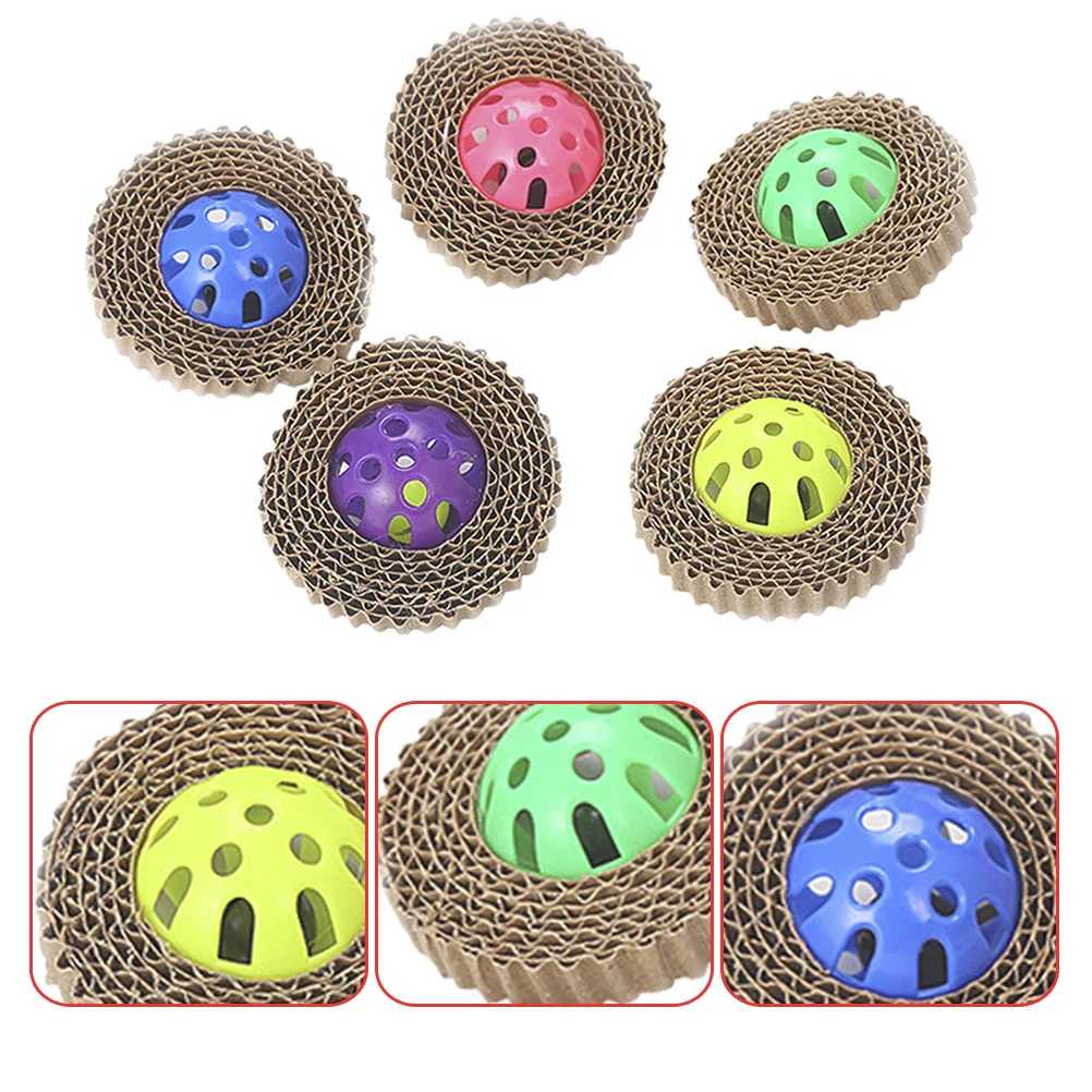 

5Pcs Cat Scratching Board Cat Scratching Cat Game Scratching Board with Bell