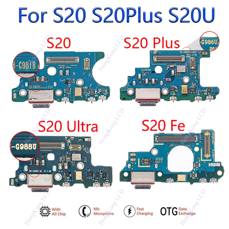 

Original Type-C USB Charger Sub Board Dock Fast Charging Flex Cable For Samsung Galaxy S20 S20Plus S20 Ultra G981B G986B G988B