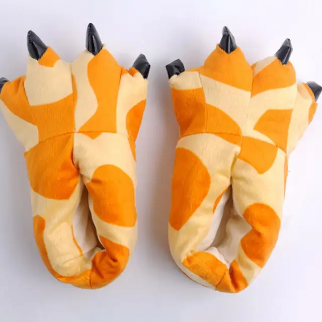 Autumn Winter Children Home Shoes Dinosaur Paw Shoes Cartoon Animal Cotton Baby Boy Girl Stitch Slippers Anime Pajamas Shoes 1