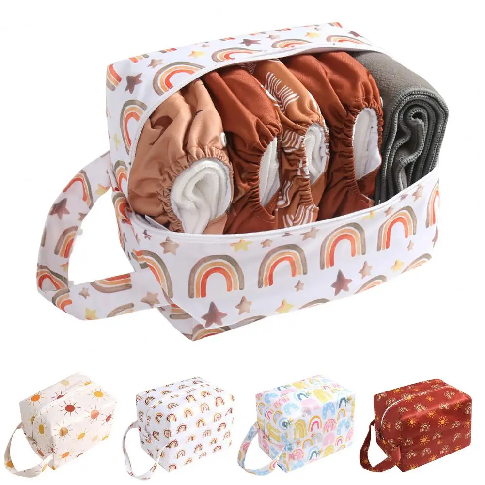 

Mummy Storage Bag Excellent Cartoon Print Mummy Tote Bag Diaper Bag Pul Fabric Mummy Bag